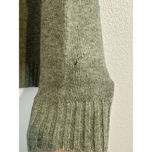 Woolrich Knit Wool Sweater womens size M Green crew Neck Fair Isle ski Willow - Picture 8 of 12